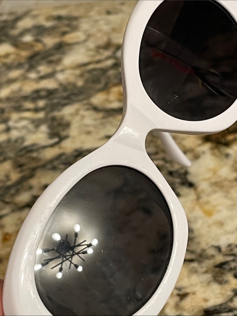 Celine White Oval Sunglasses - Picture 11 of 13